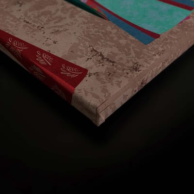 Canvas print DD120403 kimono 2 A.S. Création 0,9 x 0,6 m Bruin Kantoor Hal/Gang Keuken Slaapkamer Woonkamer