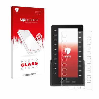 upscreen - Screenprotector voor Snom D8C Uitbreidingsmodule - Folie Beschermfolie Beschermglas transparant