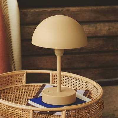 Nordlux LED tafellamp op accu Ellen To-Go, beige, aluminium