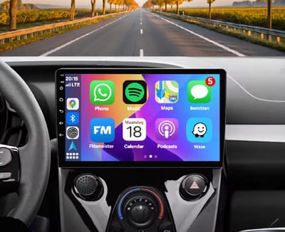 Autoradio 4/64GB met Carplay en Android auto | Geschikt voor Citroen C1, Peugeot 108, Toyota Aygo 2014-2022 | Radio scherm met Navigatie | 2014 2015 2016 2017 2018 2019 2020 2021 2022 | B40