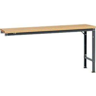 Manuflex aanbouwtafel UNIVERSAL Speciaal, 1750 x 800 mm, multiplex natuur, antraciet