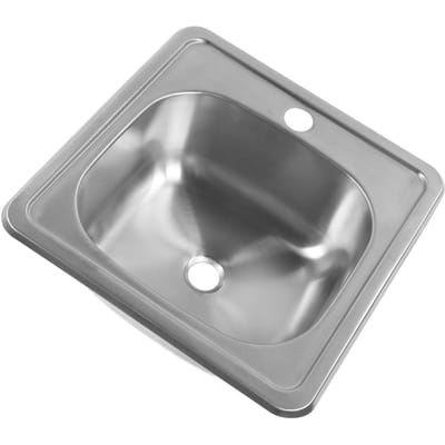 380 X 380 X 150mm RV Spoelbak 304 Roestvrij Staal Vierkant Keuken Badkamer Bar Waskom Spoelbak met 40mm Afvoer voor Caravan gray