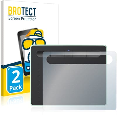BROTECT - Screenprotector voor Wacom Intuos S Bluetooth - Folie Beschermfolie matte 2 Stuks