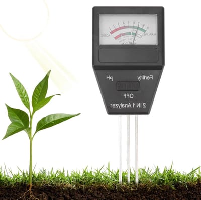 Bodem pH en Vruchtbaarheid Tester voor Tuinieren, Gazon en Boerderij - 2-in-1 Bodem Tester Set - Geschikt voor Binnen- en Buitengebruik in Huiselijke Omgeving