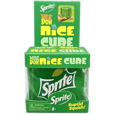 Dr Pepper x NeeDoh Nice Cube Squishy Zachte Knijpbare Fidget Cube Stressverlichting Angstverlichting Sensorisch Speelgoed voor Kinderen en Volwassenen