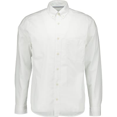 Eton Solid Chambray Shirt Lange Mouw Overhemden Wit 100014782