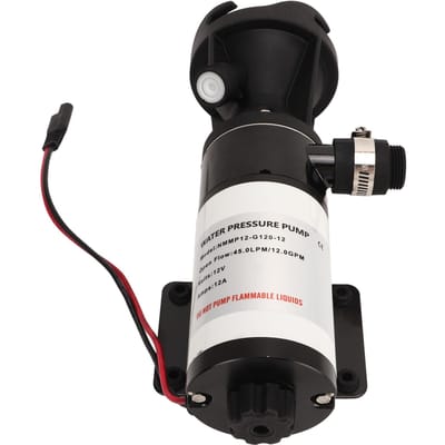 Pompe à diaphragme CC 45LPM 12GPM Industrielle Auto-amorçante Pompe à pression d'eau Universelle pour RV Marine Bateau Yacht 12V
