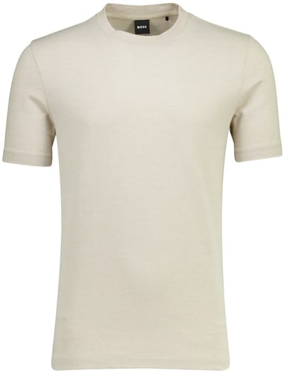 Beige t-shirt BOSS Black Thompson ronde hals