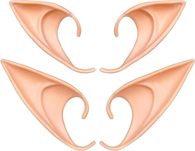 Pixie Elf Oren, 3 Paar Latex Elf Oren, Zachte Punten voor Goblins en Elfen, Perfect voor Halloween en Cosplay Kostuums