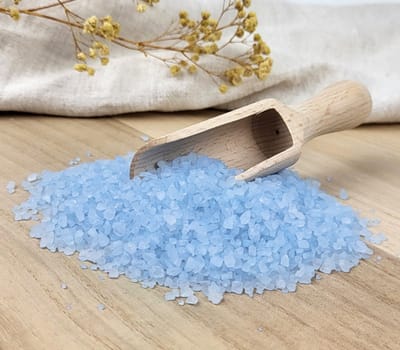 Badzout - lichtblauw - 1 kg - badkristallen - blauw
