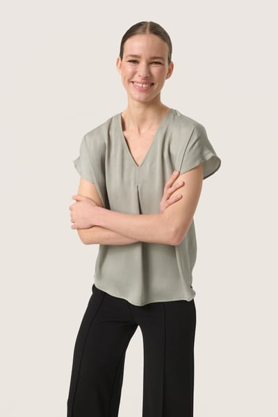 Mouwloos shirt Regular fit Shadow light grey