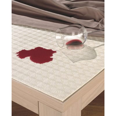 Mistral Home Tafelbeschermer - Gommtex - 110x110 cm - Wit