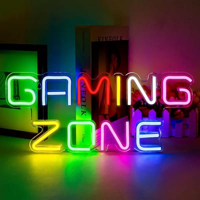 OUYLAF Neon Verlichting - Sfeerverlichting - Led lamp - LED - Game Kamer - Neon lamp - Neonlicht - Neon Wandlamp Game - 40*17.5cm - 5v