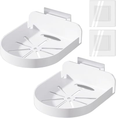 Bewakingscamera Wandhouder - Monitorhouder Klevend - Continue Bewaking - Geen Boor Installatie - 12 x 9.5 x 3.5 cm - Wit