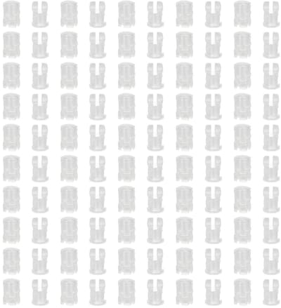 Set van 100 LED Paneelmontagehouders, 3mm LED Houders, Bevestigingsbeugels voor LED Verlichting met Transparante Deksel