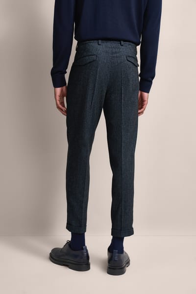 Bugatti Herren Geplooide broek extra zacht