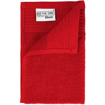 The One Towelling Classic Gastendoek - 30 x 50 cm - Kleine handdoek - Hoge vochtopname - 100% Gekamd katoen - Rood