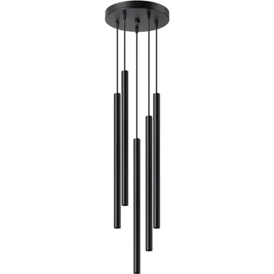 Sollux Lighting Hanglamp Pastelo - G9 - zwart - staal - 110x25x25cm