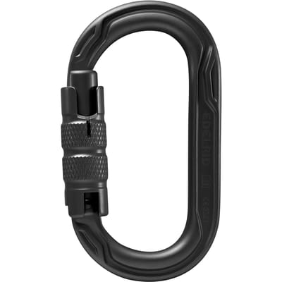 Edelrid Oval Power 2500 Triple II ovale aluminium karabiner zwart