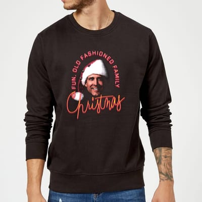 National Lampoon Fun Old Fashioned Family Christmas Christmas Jumper - Black - S
