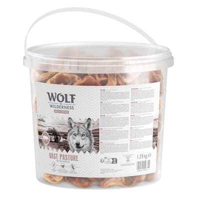 1.25kg Wolf of Wilderness varkensoorschelpen "Vast Pasture" hondensnacks