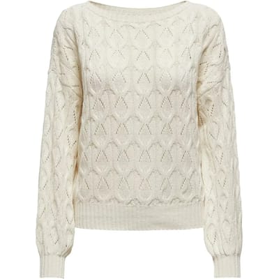 ONLY ONLBRYNN LIFE STRUCTURE L/S PUL KNT NOOS Dames Trui - Maat XS