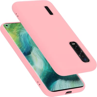 Cadorabo Hoesje geschikt voor Oppo FIND X2 PRO in LIQUID ROZE - Beschermhoes gemaakt van flexibel TPU silicone Case Cover