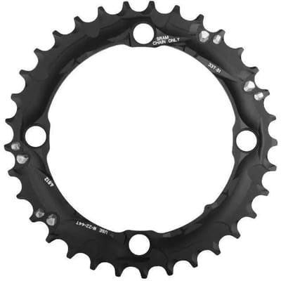 SRAM MTB Chainring 104mm BCD 10-speed, matte black Uitvoering 33T