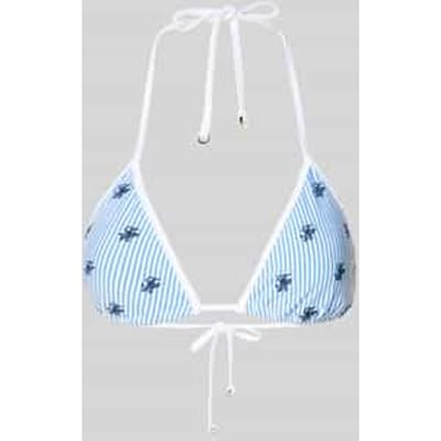 Bikini-top met logo-stitching
