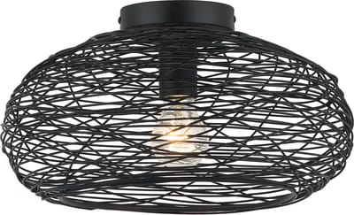 Chericoni Filo Sottile Plafondlamp - 1 lichts - Ø 34cm - Zwart - Gemaakt van IJzer & Metaal