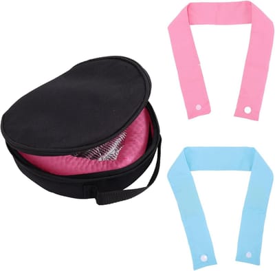 Verkoelende Nekbandages - Set van 2 stuks voor Heel Weer Wandelen en Fietsen - Polyester Nekbandana met Isolatiezak en Knop - Geschikt voor Vrouwen en Mannen - Ideaal voor Zomerse Buitensporten