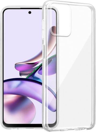 Cadorabo Hoesje geschikt voor Motorola Moto G13 / G23 in VOLLEDIG TRANSPARANT - Beschermhoes gemaakt van flexibel TPU Silicone Case Cover