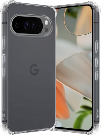 Hoes - Geschikt voor Google Pixel 10 Pro - Sterk & Shockproof - Siliconen Case - Back Cover - Telefoon Hoesje Shock Proof - Transparant