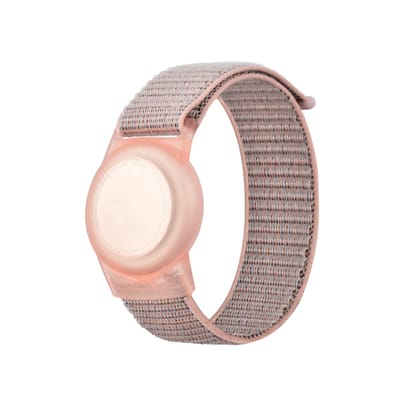 Airtag armband Polsband horloge - Airtag Sleutelhanger - Airtag Polsband Voor Kinderen - Airtag Armband - Airtag Apple - Klittenband - Airtag Houder - Airtag Hoesje - roze