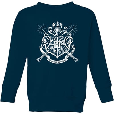 Harry Potter Hogwarts House Crest Kids' Sweatshirt - Navy - 134/140 (9-10 jaar)