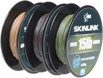 Vislijn Leader - Stijve Visdraad - Karper Vissen - Stijve Coating - 35lb 10m - Grind Camouflage