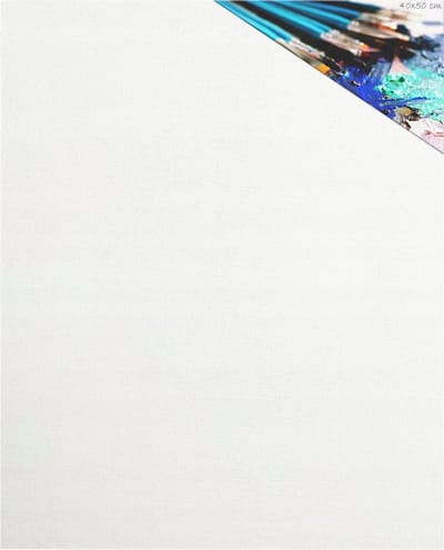 Uithangbord 40x50 cm, canvaspaneel voor borden, 3x primer