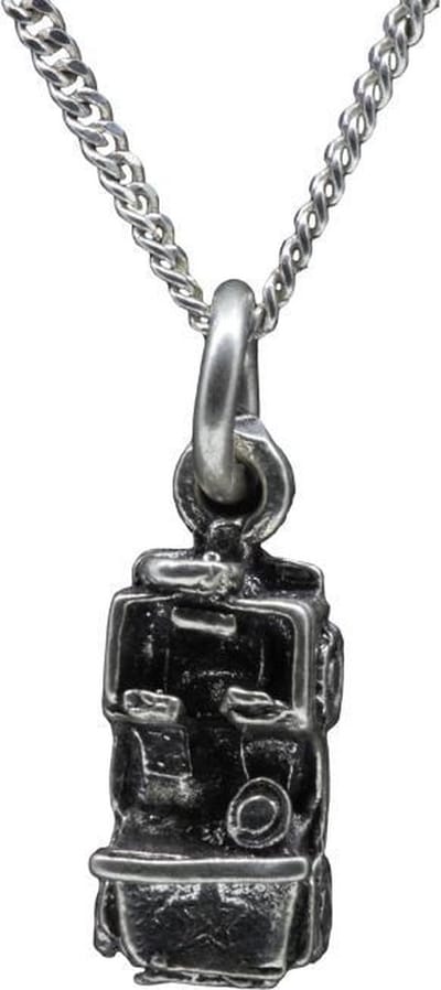 Zilveren Jeep detail ketting hanger