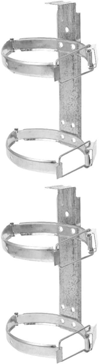 Brandblusser Hanger - Hanger Brandblusser - Veiligheid Organiseren - Eenvoudige Installatie - 25x14cm - Zilver