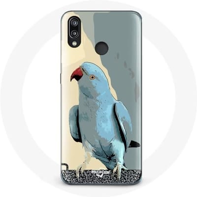 Coque - Huawei - P20 Lite - Souple - Perruches perroquets - Bleu bleu
