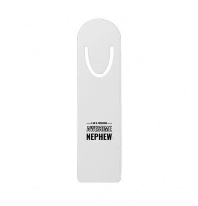 Hacebo® - I am a freaking awesome nephew metalen boekenlegger - de meest geweldigste neef - verjaardagscadeau - verjaardag - cadeau - cadeautje voor neef - neef artikelen - kado - geschenk Bladwijzer boekenleggers - 12.7 cm x 3.2cm