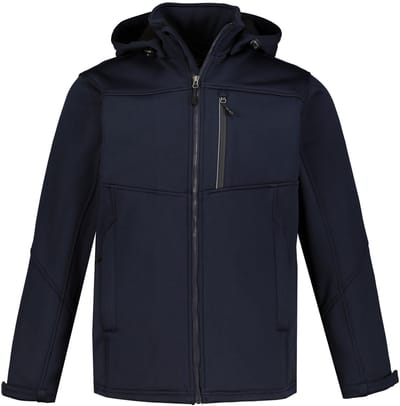 JP 1880 - Heren - Softshell jas wind- waterafstotend - Donkermarine - Maat 5XL