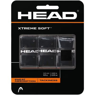 Head Xtreme Soft 3 Pack Tennis - Padel Overgrip zwart