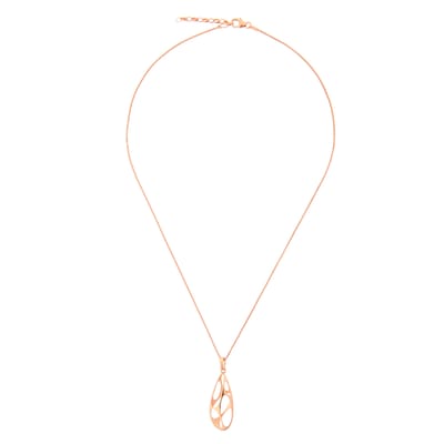 Orphelia 'Ava' Dames 925 Sterling Zilveren Ketting met Hanger - Rosé zh-7374 RG