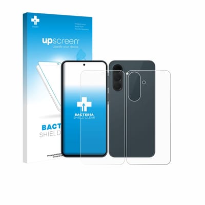 upscreen - Screenprotector voor Samsung Galaxy A37 5G (Voor+Achter) - Folie Beschermfolie transparant antibacterieel