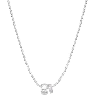 Luxenter Ketting met glanzende zirkonia, zilveren afwerking - Laino