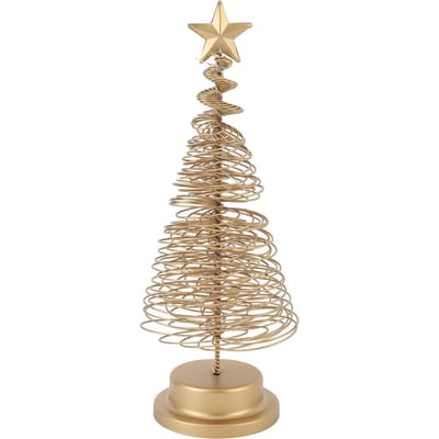Kerstboom Tafellamp IJzer Warm Licht Kerstboom Decoratieve Nachtlamp voor Slaapkamer beige