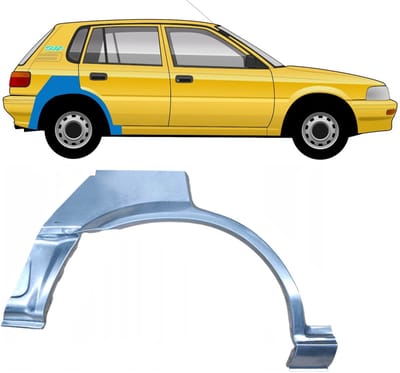Reparatiepaneel achterspatbord voor Toyota Corolla 1987-1994 / Rechts