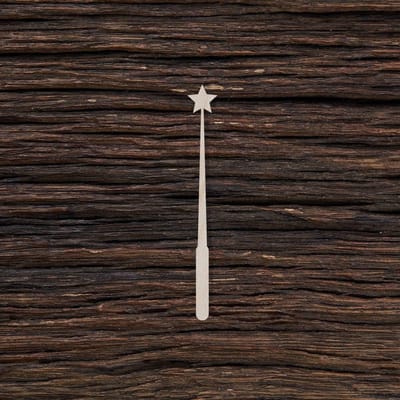 Houten Toverstaf Set - Ambachtelijke Stokken - Hout Bewerken - Onbehandeld Berkenhout - 127 cm Lengte