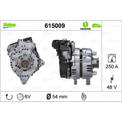 Start generator VALEO ORIGINS 48V IBSG VALEO 615009